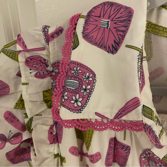 Entro Pink and Green Patterned Dress - Picture 4 of 10